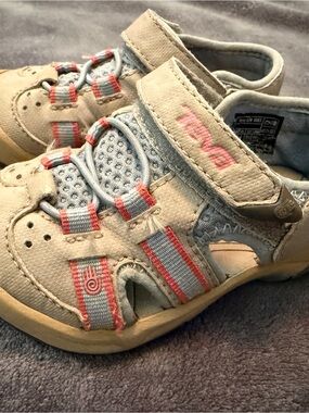 Teva Kids Beige and Light Blue Sport Sandals